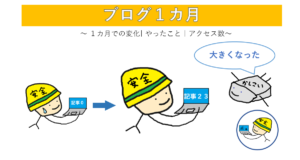 ブログ１カ月のアイキャッチ